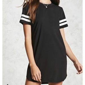 Forever 21 Varsity Stripe T-Shirt Dress