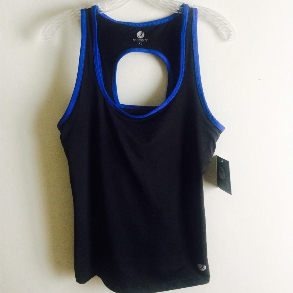 NWT Women's Activewear Top Sz XL Black