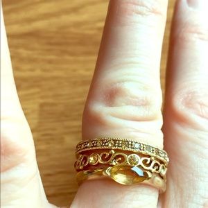 Stacked Gold Rings