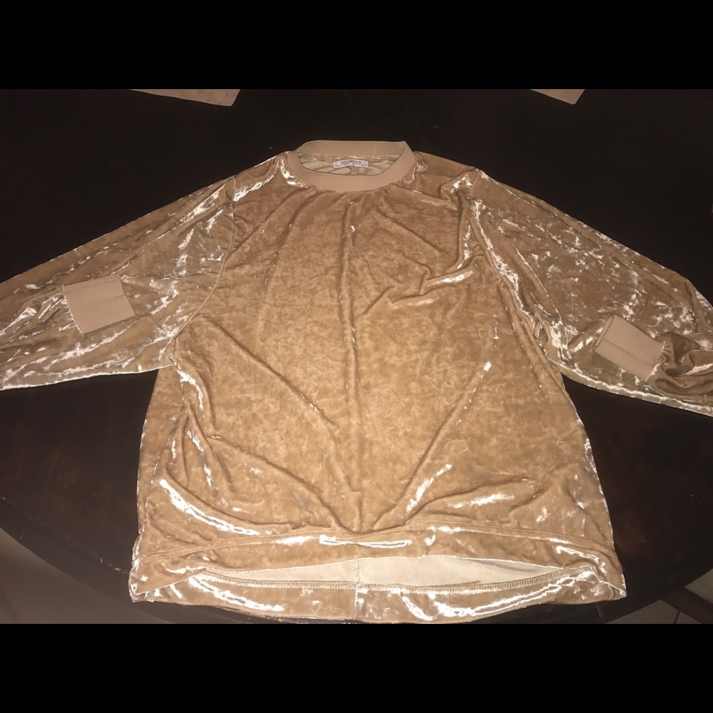 Velvet sweatshirt