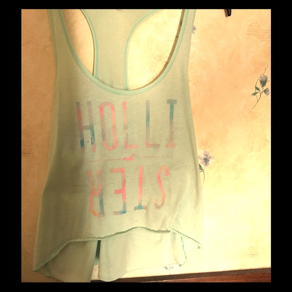 Hollister Light Aqua Colored Tank Top