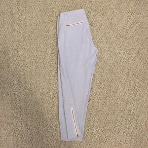 J Crew Seersucker Capri Pants