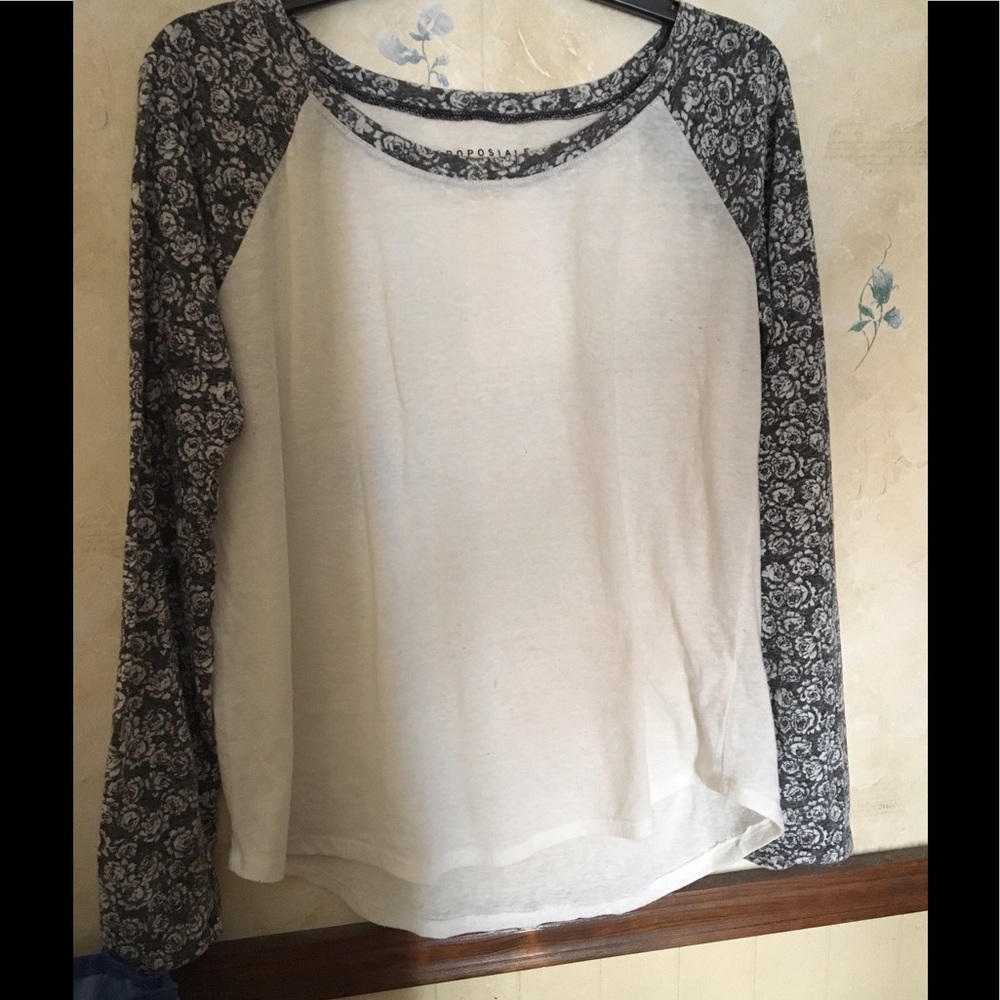 Aeropastle Floral and White Long Sleeve