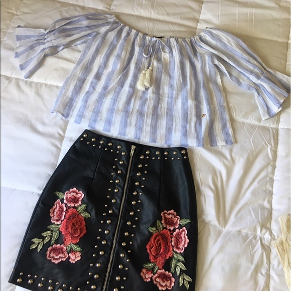 LF/One Way studded skirt - Picture 4 of 5