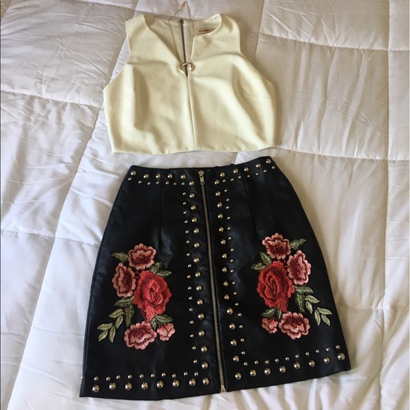 LF/One Way studded skirt - Picture 5 of 5