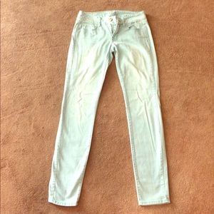 American Eagle LIGHT BLUE COLORED Skinny Jeans
