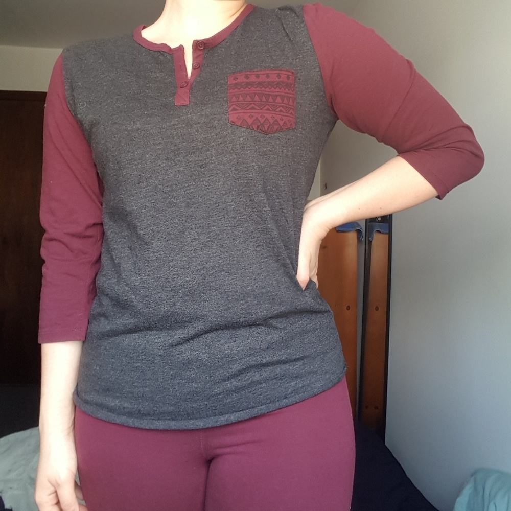 Zumiez 3/4 sleeve baseball tee