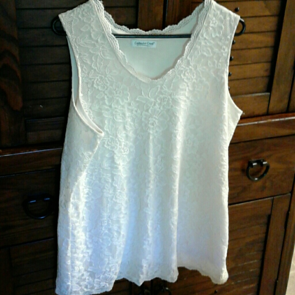 Lace tank top