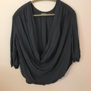 Urban Outfitters blue cowl neck top