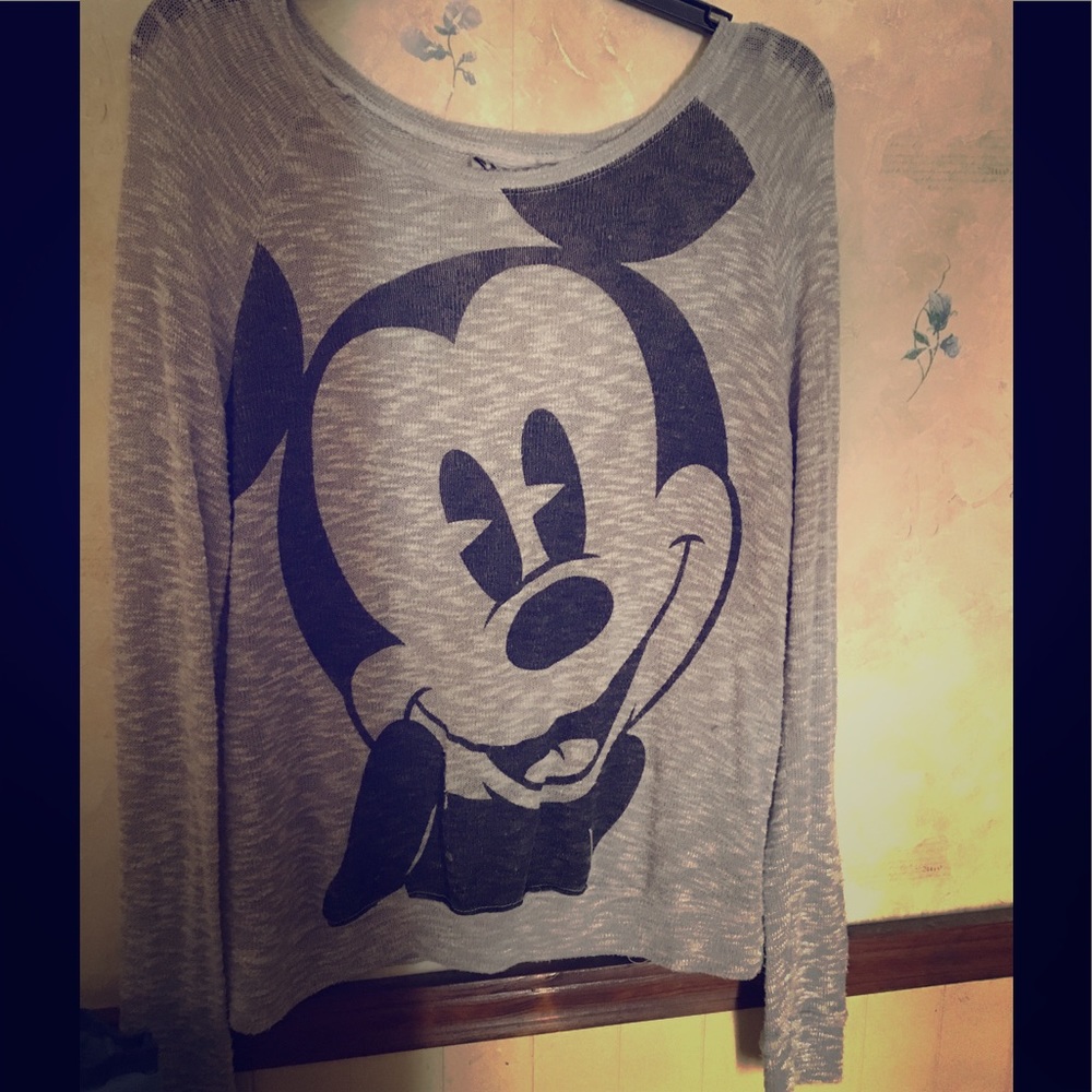 Long Sleeve Mickey Mouse Sweater