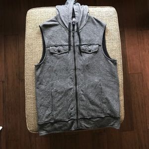 Rock & Republic men's vest hoodie Large