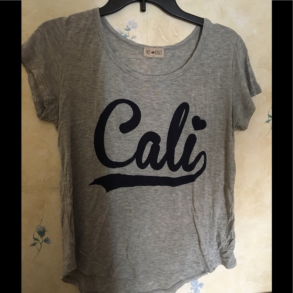Grey and Navy Blue Short Sleeve Cali Shirt