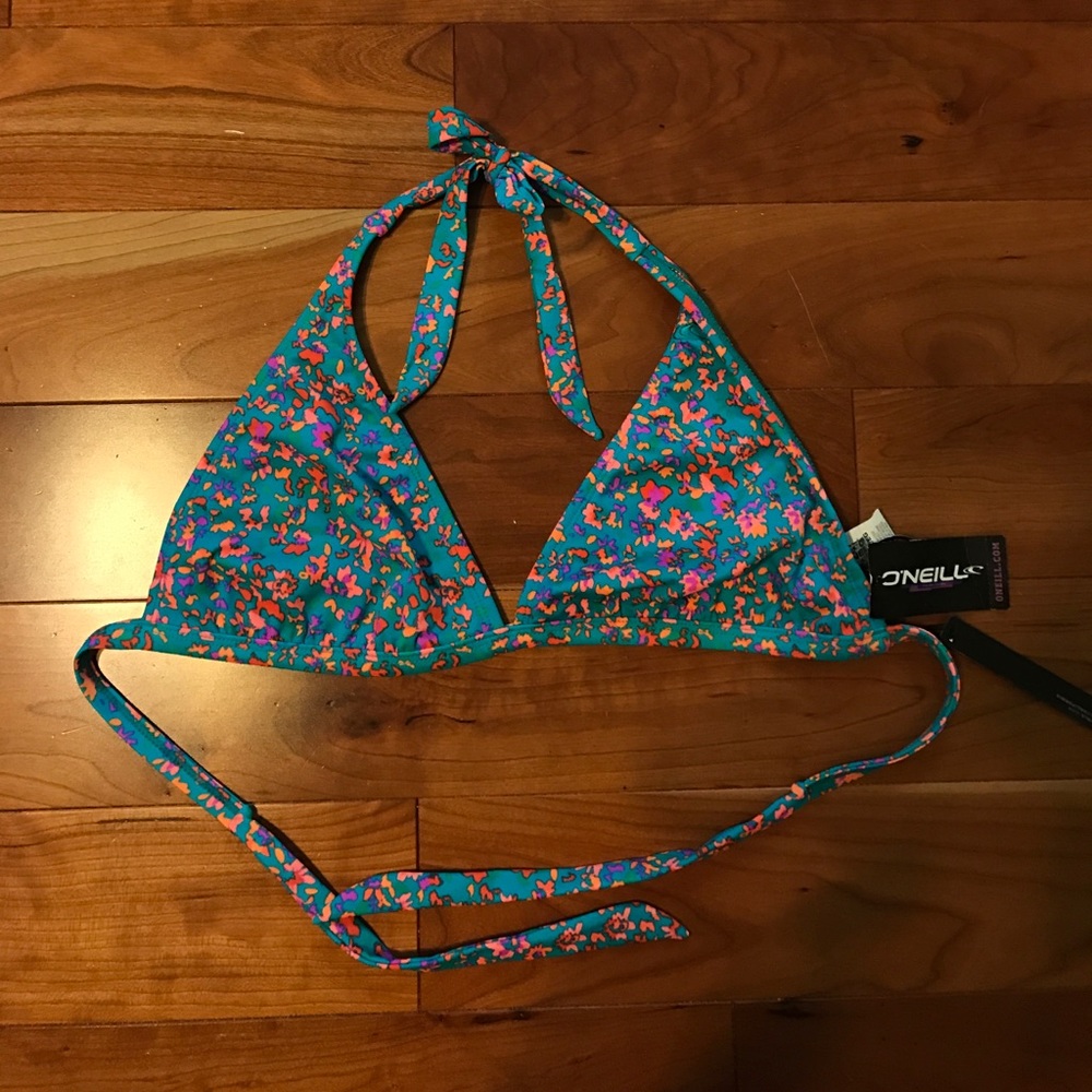 O'Neill floral bikini top