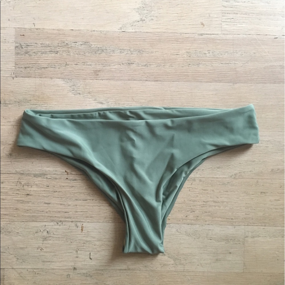 Green bathing suit bottoms