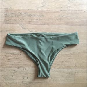 Green bathing suit bottoms