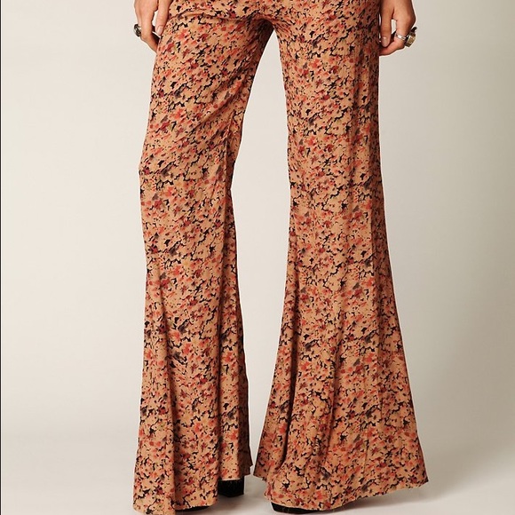 Free People Pants - Free People One Floral Fields Wide Leg Pants