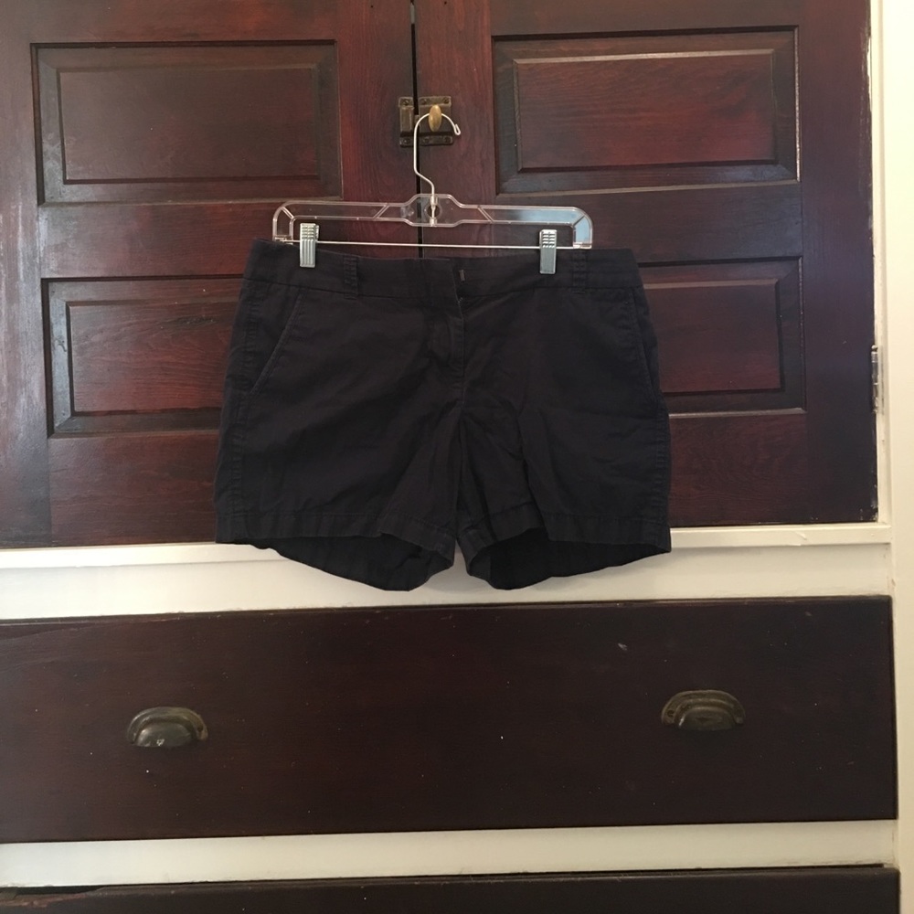 Navy jcrew chino shorts