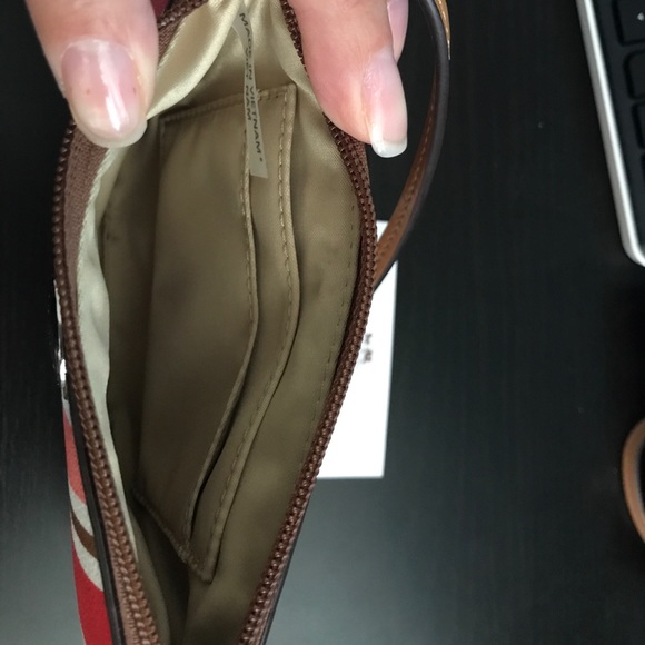 Coach multi color stripe wristlet NWT - Picture 2 of 3