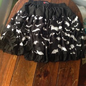 Hell Bunny gothic tiered bat skirt