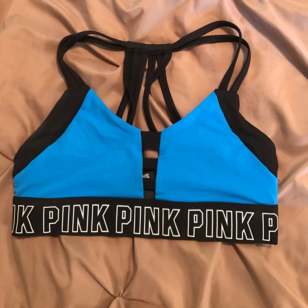 PINK strappy back sports bra