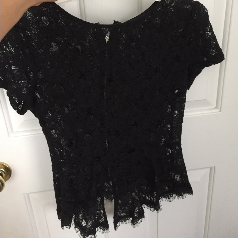 Lace black blouse