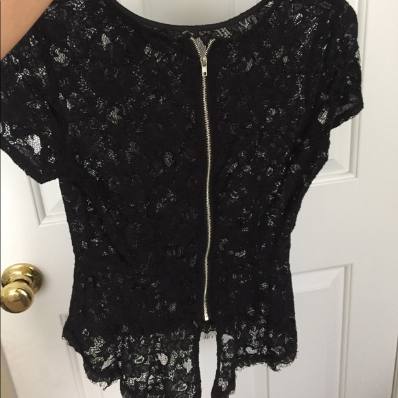 Lace black blouse - Picture 2 of 3