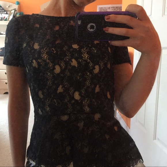 Lace black blouse - Picture 3 of 3