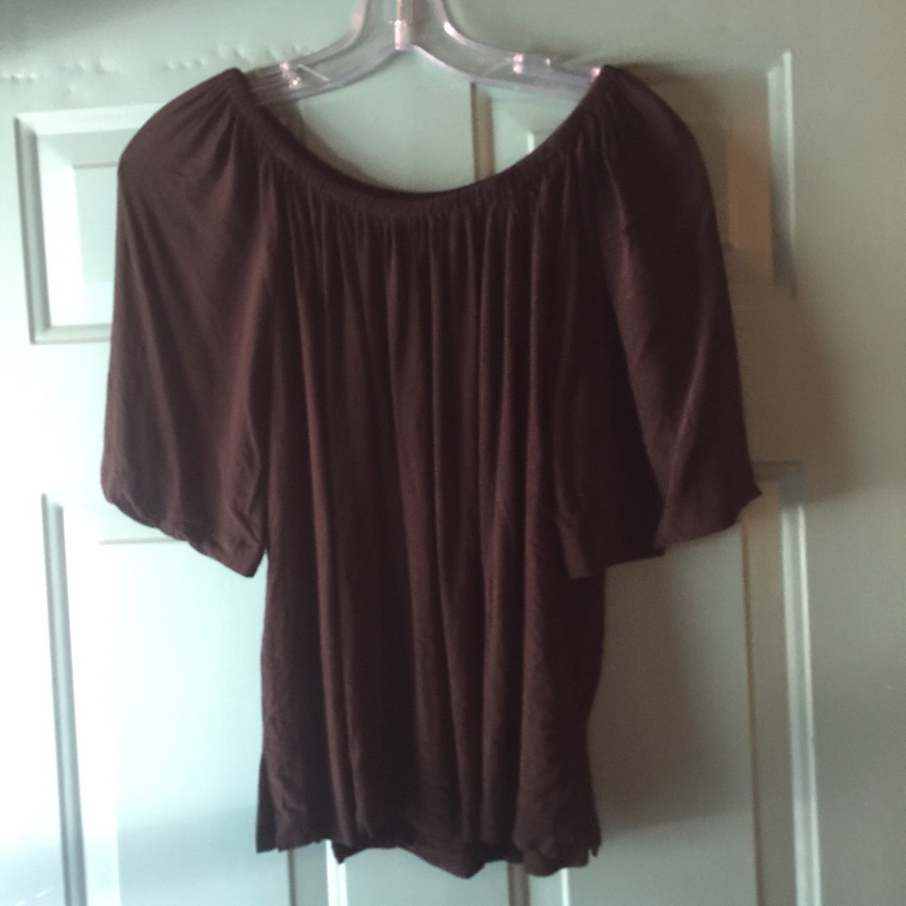 LOFT boho stretchy off the shoulder top size s