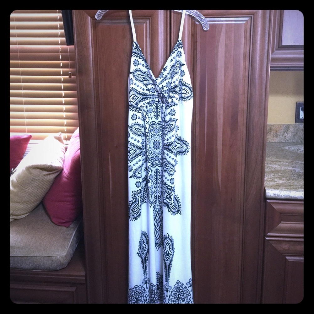 Summer dress cream/black