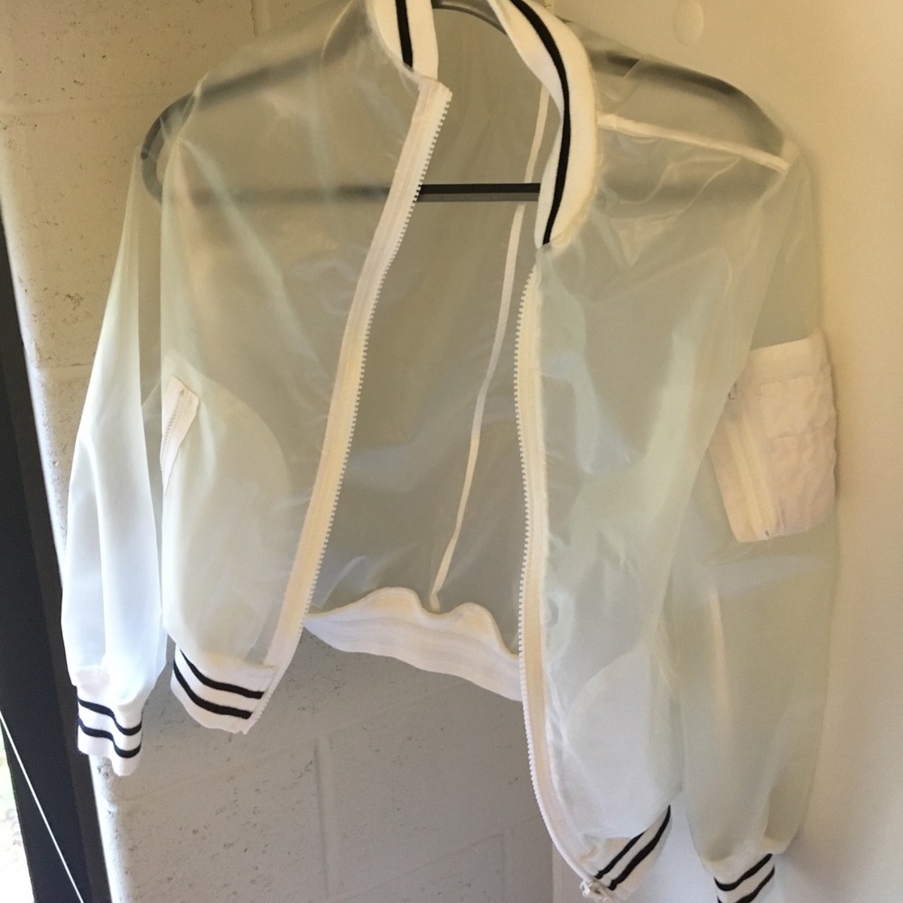 Topshop BRAND NEW Varsity Rain Jacket
