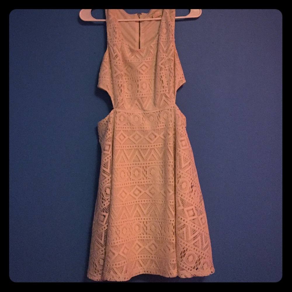 Lace cut out dress