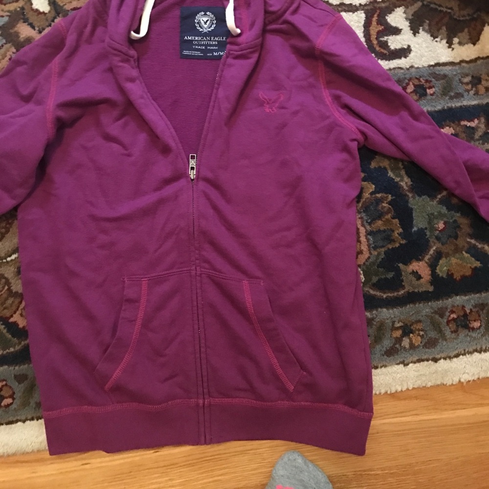 Purple American eagle sweatshirt