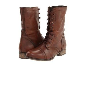 Steve Madden Brown Troopa Combat Boots