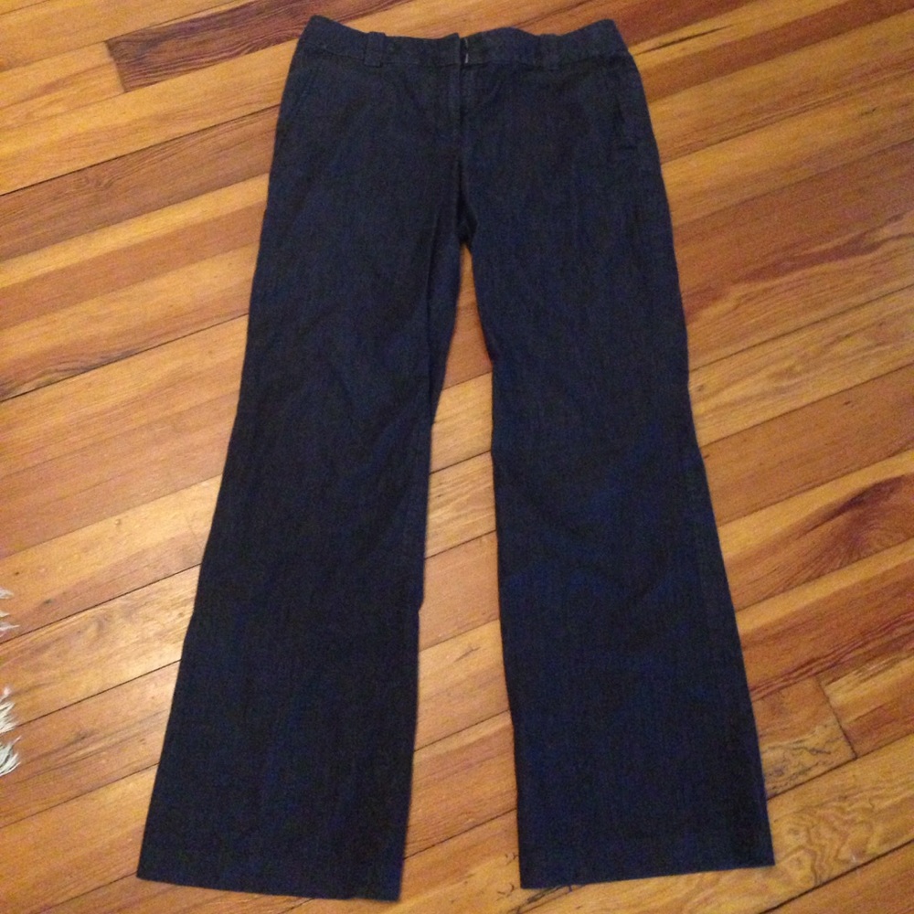 Loft "Julie" dark chambray trousers- 6