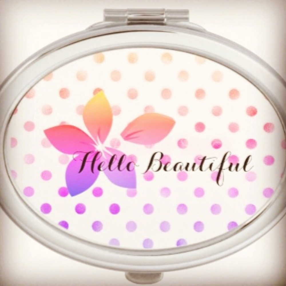 Hello Beautiful Compact Mirror