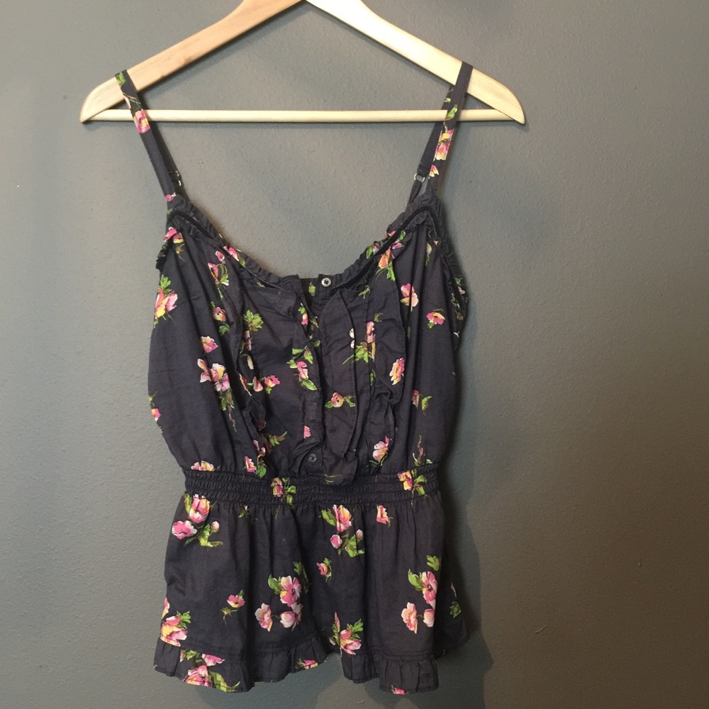 HOLLISTER FLORAL TOP