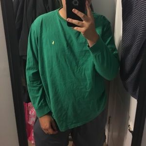 Green long sleeve Polo