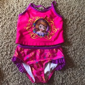 Girls size 5 Sofia the First swimsuit