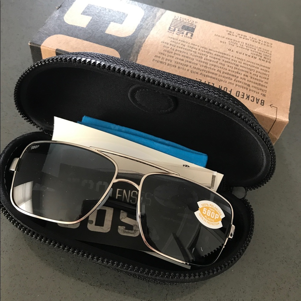 Costa Del Mar Men's Tower Polarized 580P Glasses