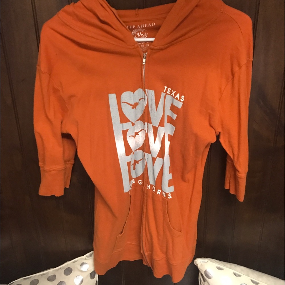 Collegiate University of Texas zip up hoodie