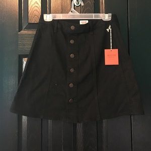 Black Denim Skirt