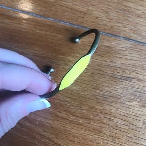 Yellow Anthropologie bracelet
