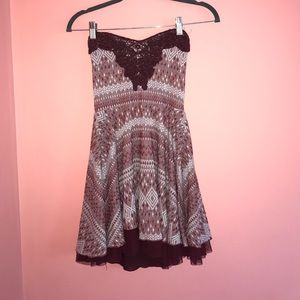Maroon Beaded Free People Dress