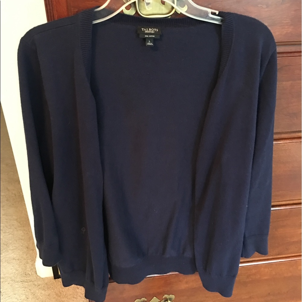 Blue cardigan