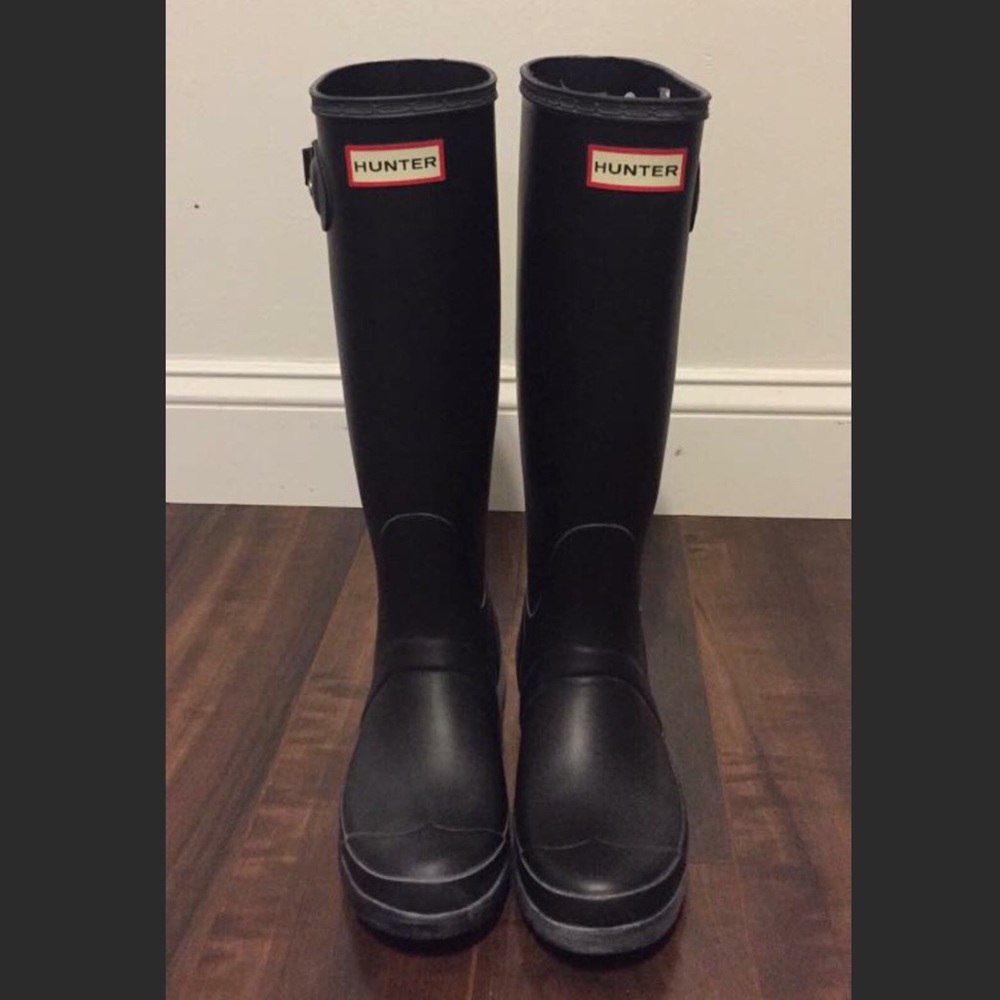 Original Tall Hunter Boots (matte black-sz 7)