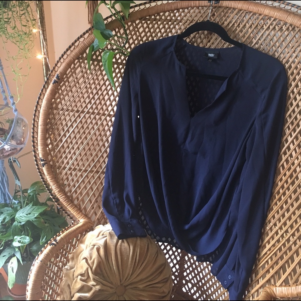 Mossimo Draped Front Blouse