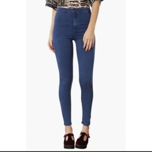 Topshop 'Joni' Moto Jeans