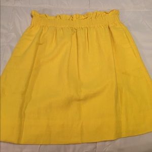 Yellow J.crew Factory Skirt