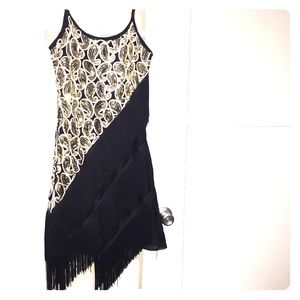1920s inspired flapper dress.