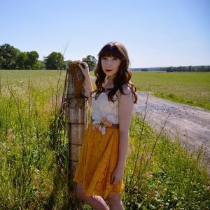 Alter'd State Yellow Lace Sundress